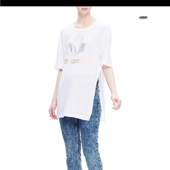 Kuta Marant Linen T-shirt by Isabel Marant Etoile - Picture 6 of 12